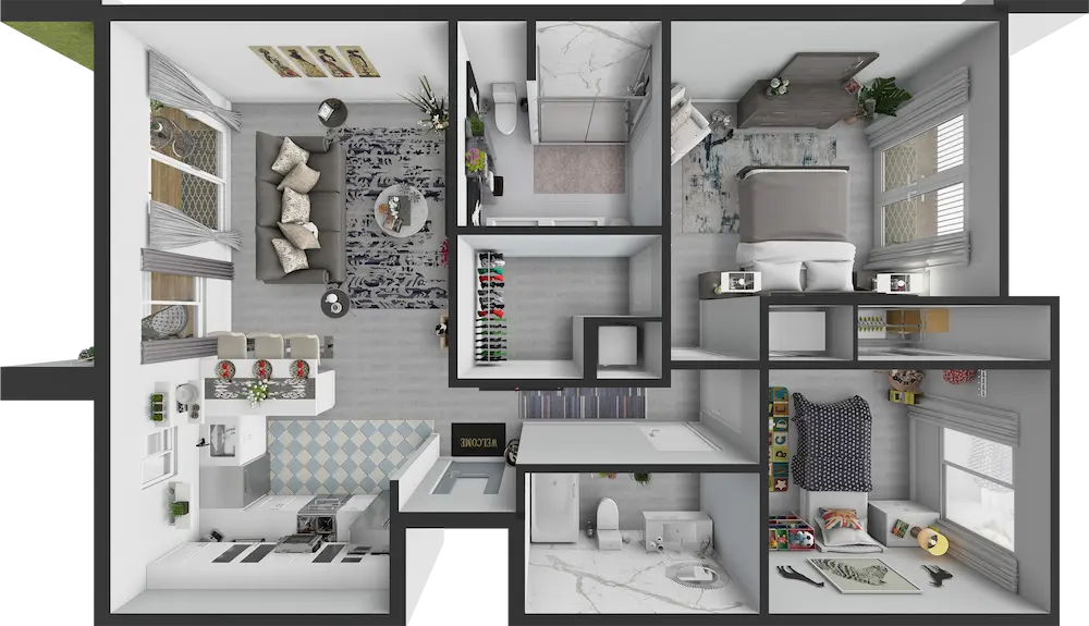 Emerald 3D floor plan