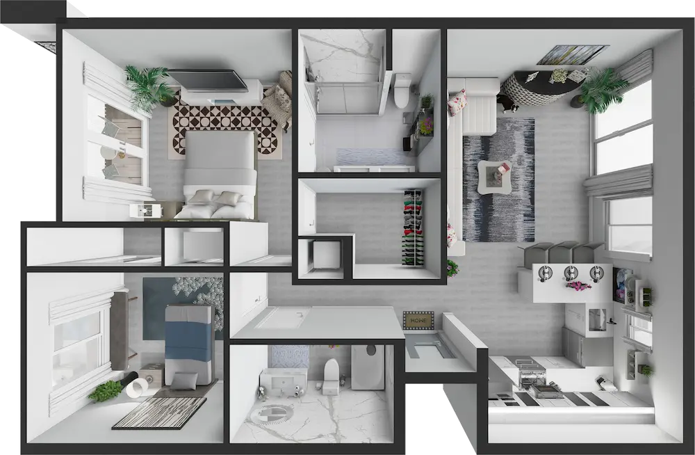 Jade 3D floor plan