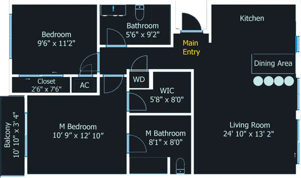 Amber 2D floor plan