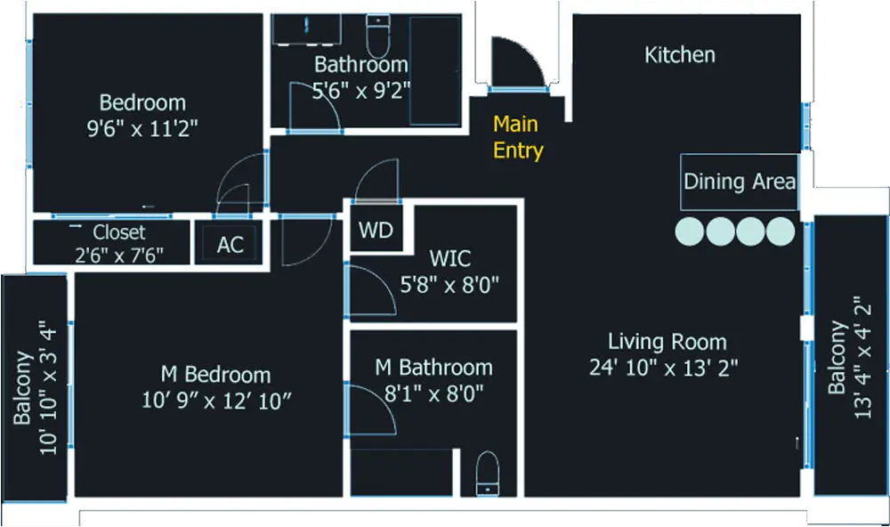 Emerald 2D floor plan