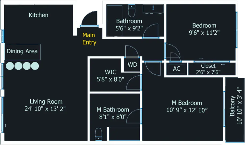 Jade 2D floor plan