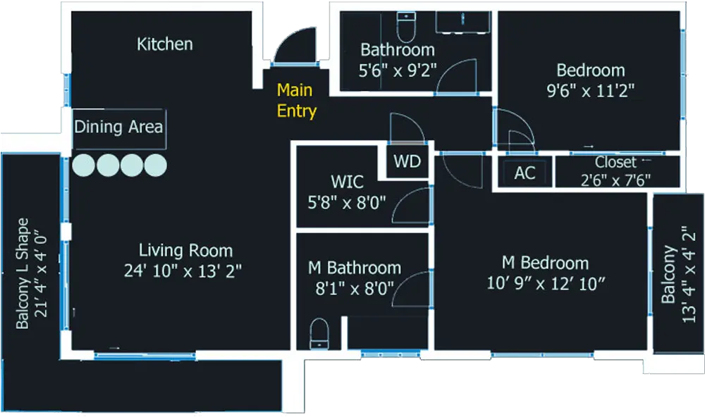 Sapphire 2D floor plan
