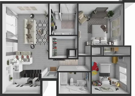 model Amber floor plan layout