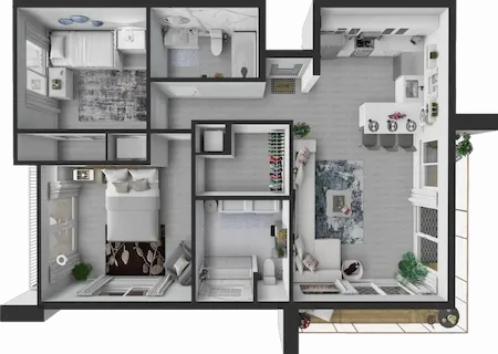model Diamond floor plan layout
