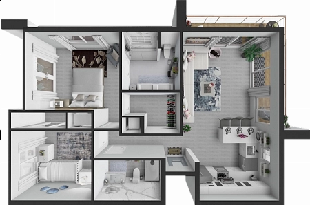 model Sapphire floor plan layout