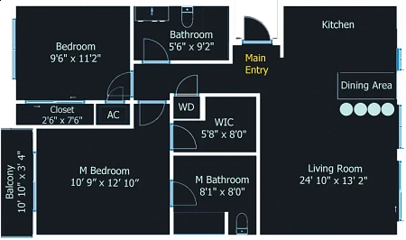 2d floor plan for Amber